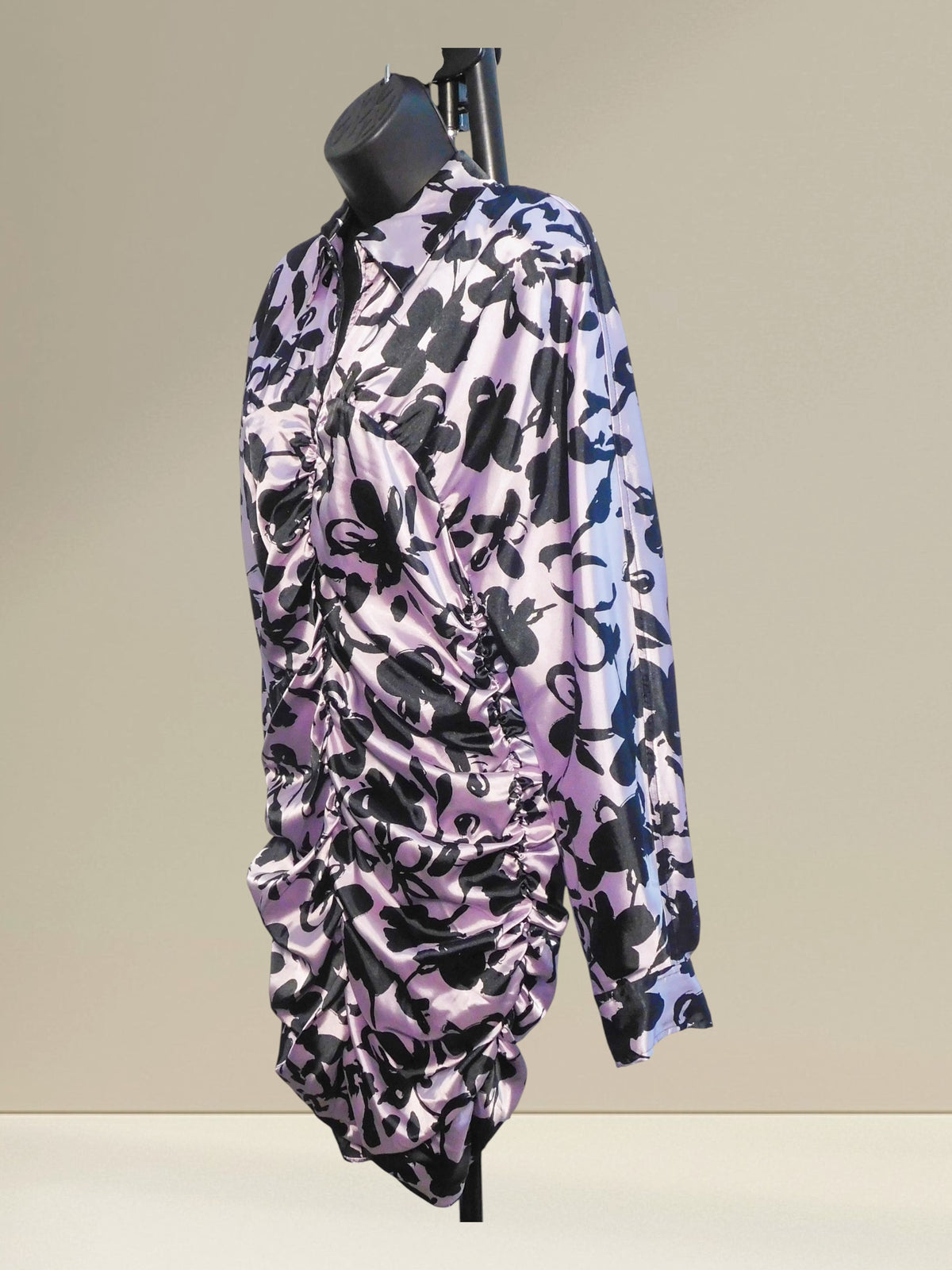 Opposite side view of Zara Dita long-sleeve dress