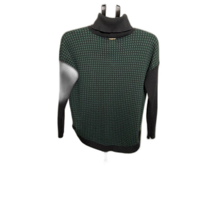 MICHAEL Michael Kors Houndstooth Turtleneck Sweater Sz S