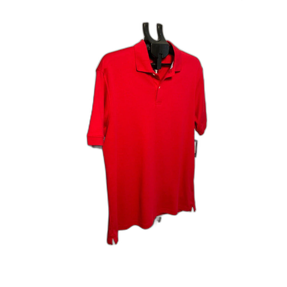 Chaps Men's Red Pique Polo Shirt Size L NWT