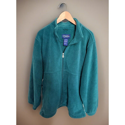 Catalina Outerwear Women’s Green Full Zip Mid-Length Jacket Solid L 14/16