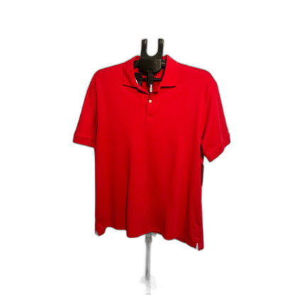 Chaps Men's Red Pique Polo Shirt Size L NWT