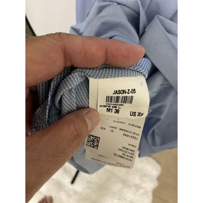 BOSS Hugo Boss Men's 39/15.5 Slim Fit Stretch Dress Shirt Light Blue Jason