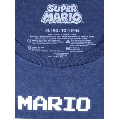 Super Mario Bros. Mens 16 Character Pixel Grid Boxes Graphic T-Shirt XL Cotton