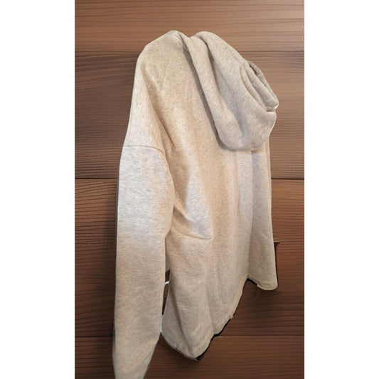 NEW Forever21 Hoodie Womens Small Cream Knit Pullover Sweatshirt Drawstring