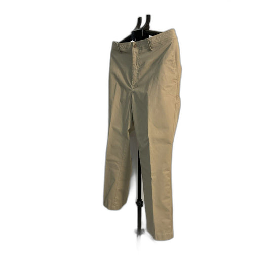 Roundtree & Yorke Men's Khaki Chino Pants 42x30 Straight Fit