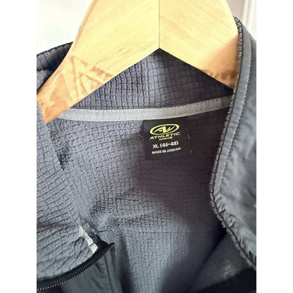 Athletic Works Men’s XL Black/Gray Full-Zip Fleece Jacket Activewear