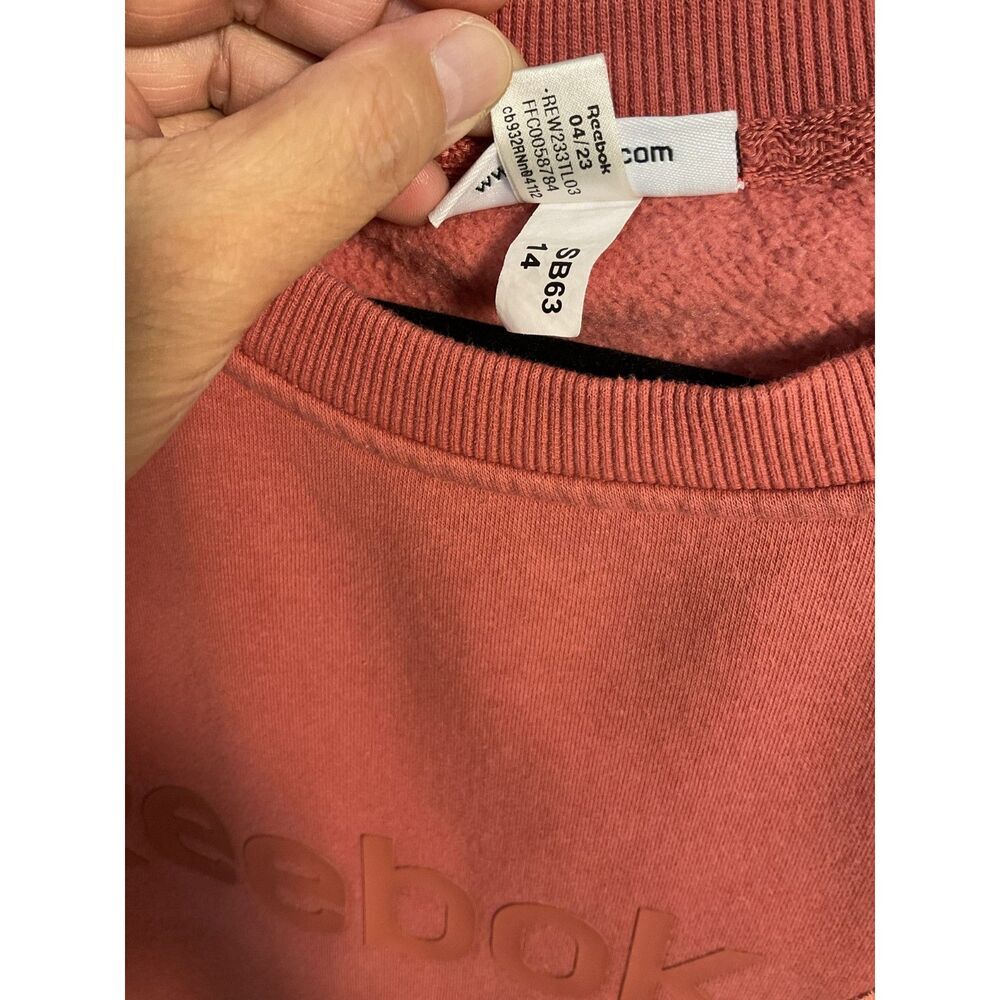 Reebok Terracotta Crewneck Sweatshirt Size 3