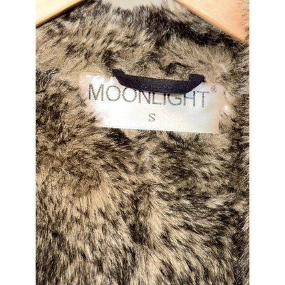 Vintage Women's Faux Sheepsking w/ Faux Fur Lining & Toggle Button Closures