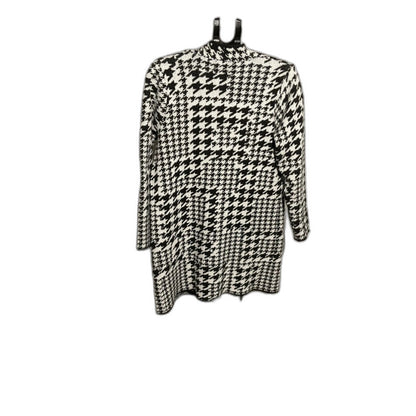 Nine West Houndstooth Duster Cardigan Coatigan Women's M