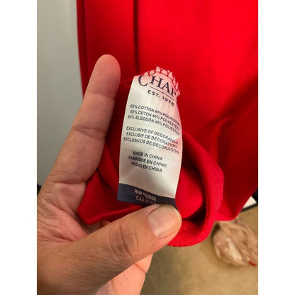 Chaps Men's Red Pique Polo Shirt Size L NWT