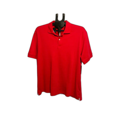 Chaps Men's Red Pique Polo Shirt Size L NWT