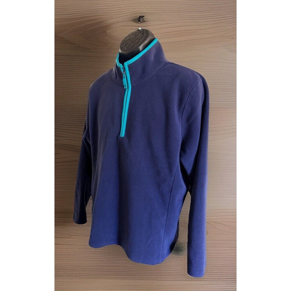 Old Navy Quarter Zip Navy Blue Pull Over Fleece Sweater