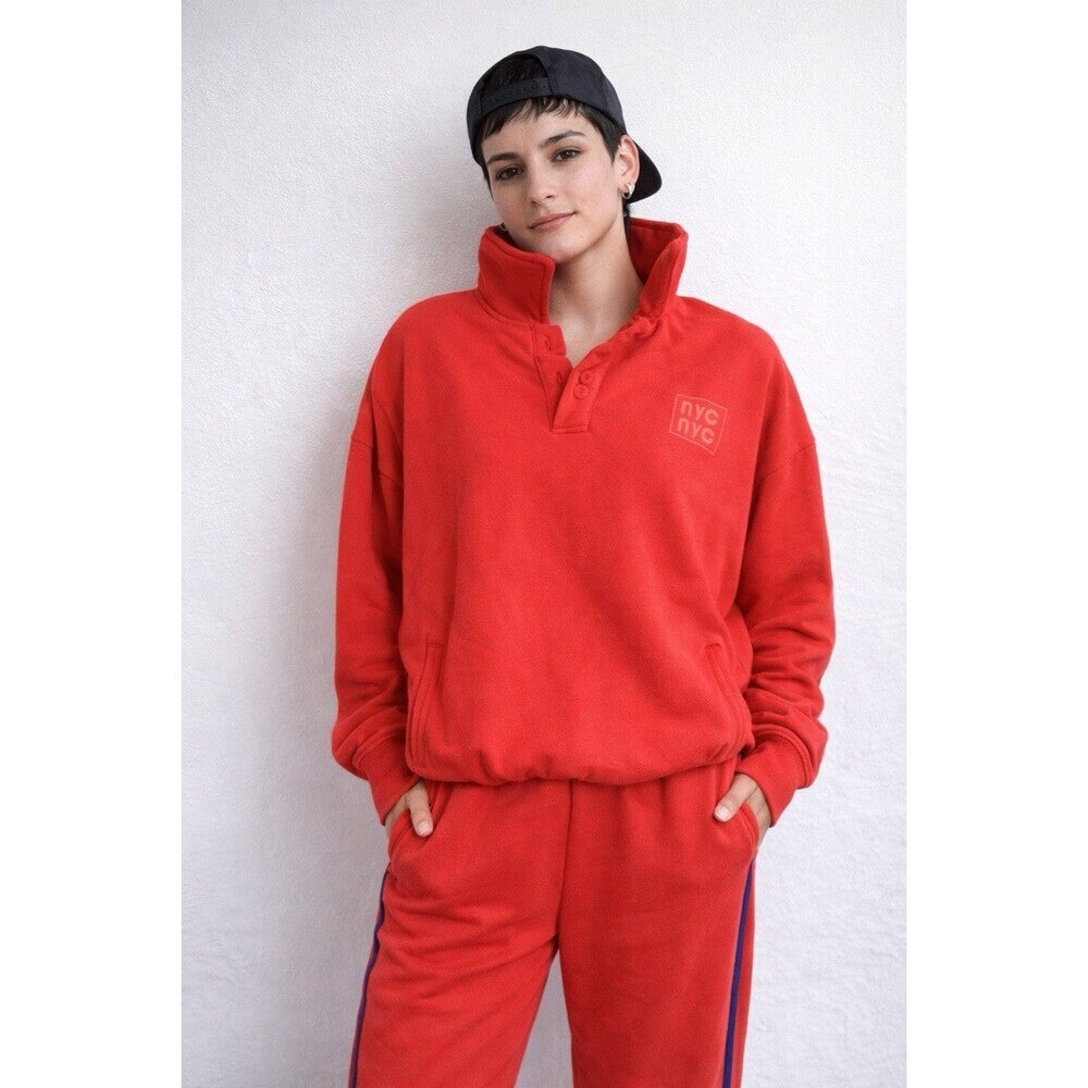 Forever 21 Women’s Red Track Suit Set