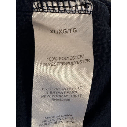 Free Country Sweater, Men's Size XL, Navy Blue, Full Zip, Zip Pockets