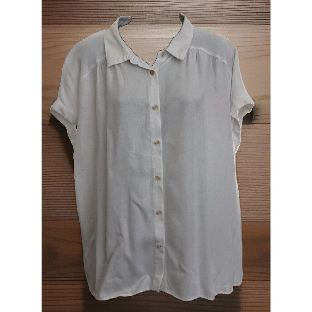 Rose + Olive Women’s White Blouse 2XL