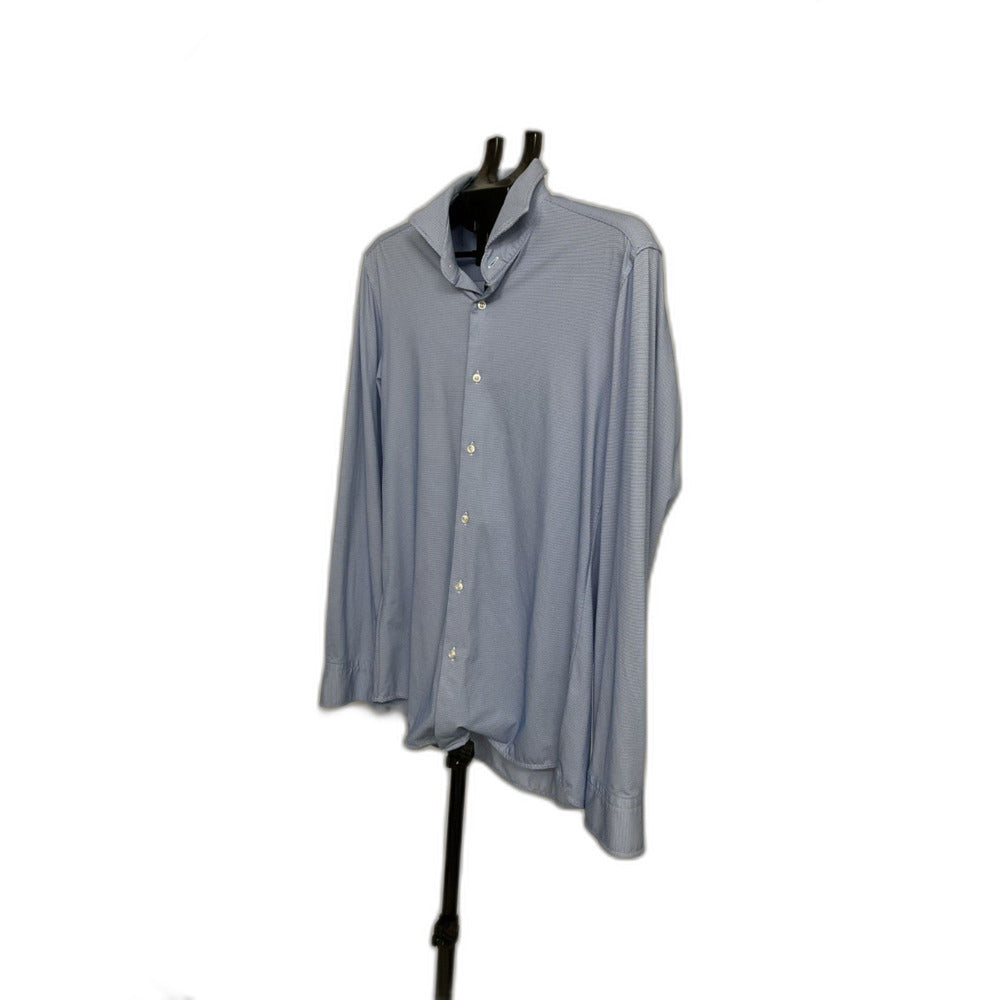BOSS Hugo Boss Men's 39/15.5 Slim Fit Stretch Dress Shirt Light Blue Jason