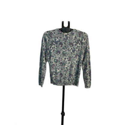 Talbots Women's M Paisley Print Crewneck Sweater