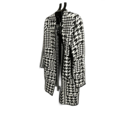 Nine West Houndstooth Duster Cardigan Coatigan Women's M