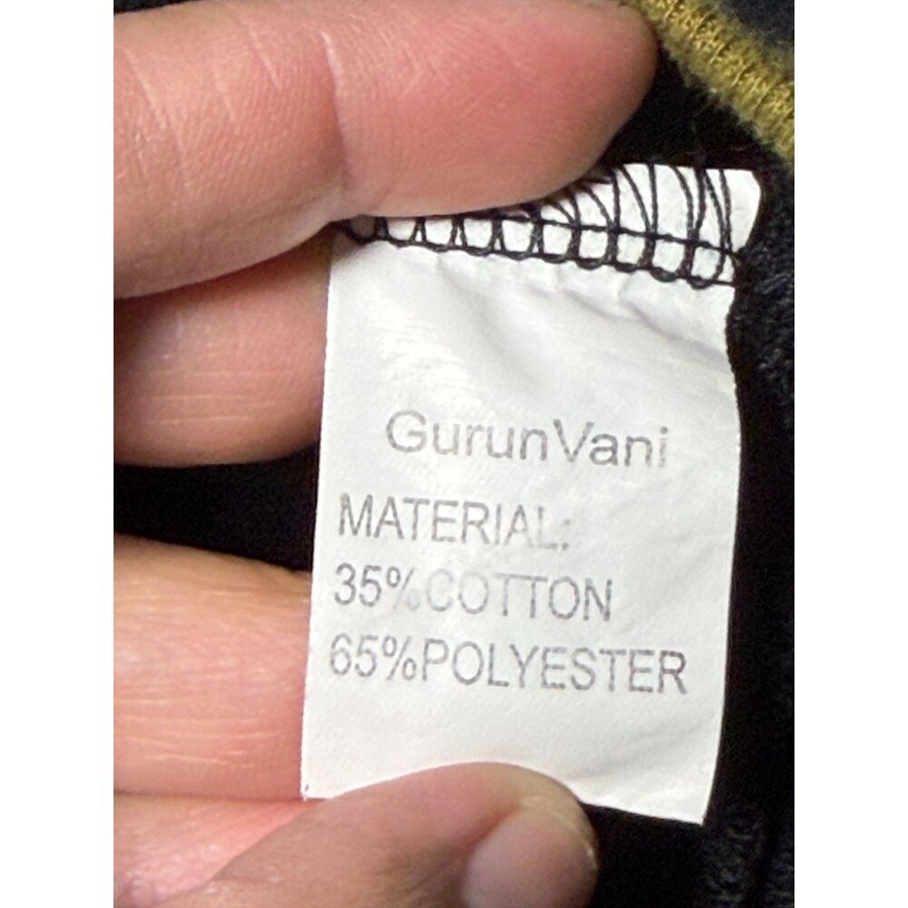 Gurunvani "Future" Contrast Patchwork Layered Hoodie - Black/Olive Green L