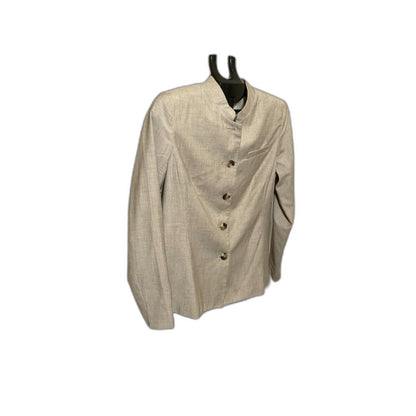 Isaac Mizrahi for Target Tan Nehru Collar Blazer NWT