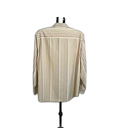Calvin Klein Men's XL Striped Cotton Button Down Shirt