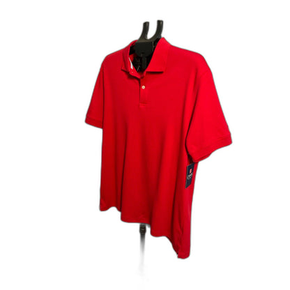 Chaps Men's Red Pique Polo Shirt Size L NWT