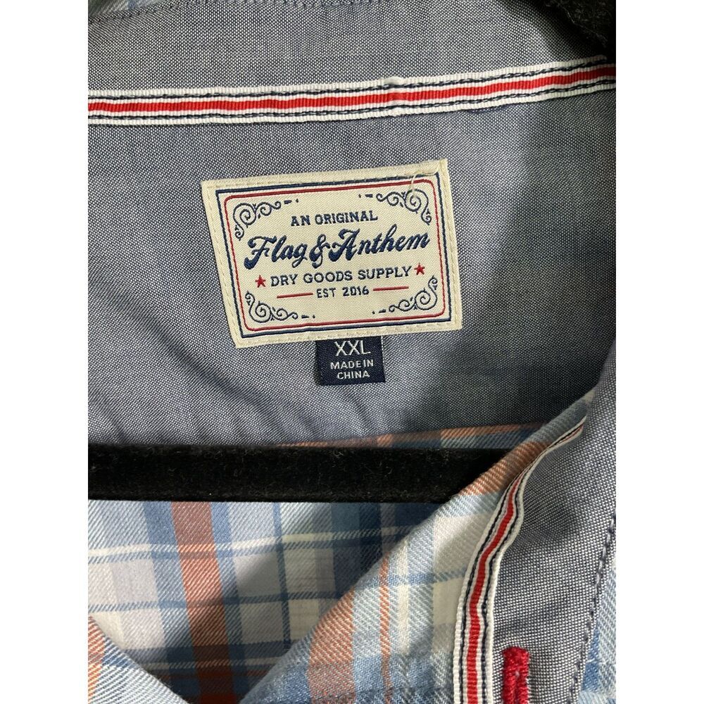 Flag & Anthem Men's Plaid Flannel Shirt Size XXL