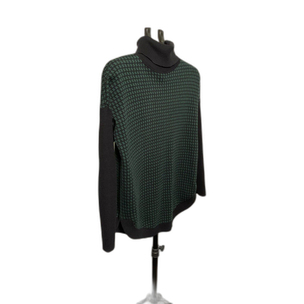 MICHAEL Michael Kors Houndstooth Turtleneck Sweater Sz S