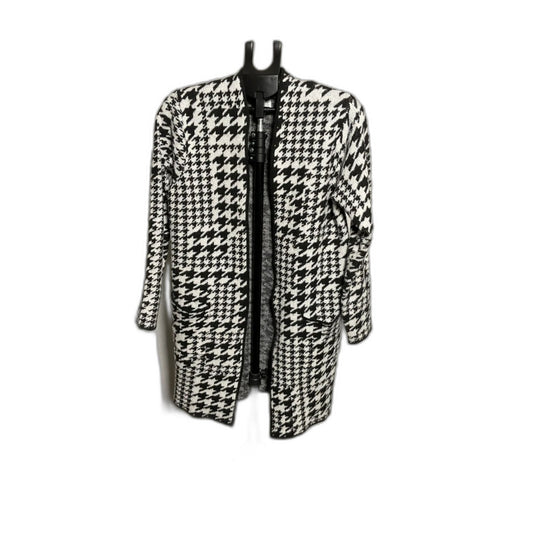 Nine West Houndstooth Duster Cardigan Coatigan Women's M