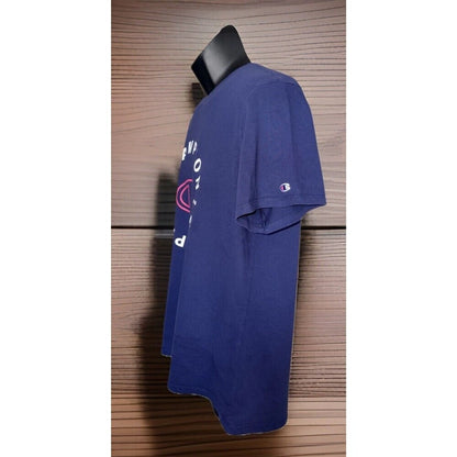 Champion Men's Tshirt Crew Neck Printed w/ Embroidered Logo XL