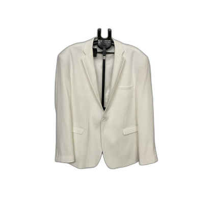 COOFANDY Men's 3XL White Single Breasted Blazer Notch Lapel Sport Coat