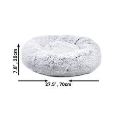 Mr. Peanut's 28" OrthoPlush® Pet Bed - Snowflake White Two Tone