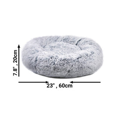 Mr. Peanut's 28" OrthoPlush® Pet Bed - Snowflake White Two Tone