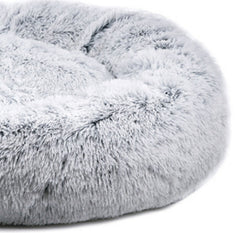 Mr. Peanut's 28" OrthoPlush® Pet Bed - Snowflake White Two Tone